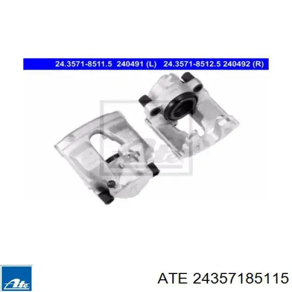 Zacisk hamulcowy przedni lewy ATE 24357185115 cena, od 45,97 USD