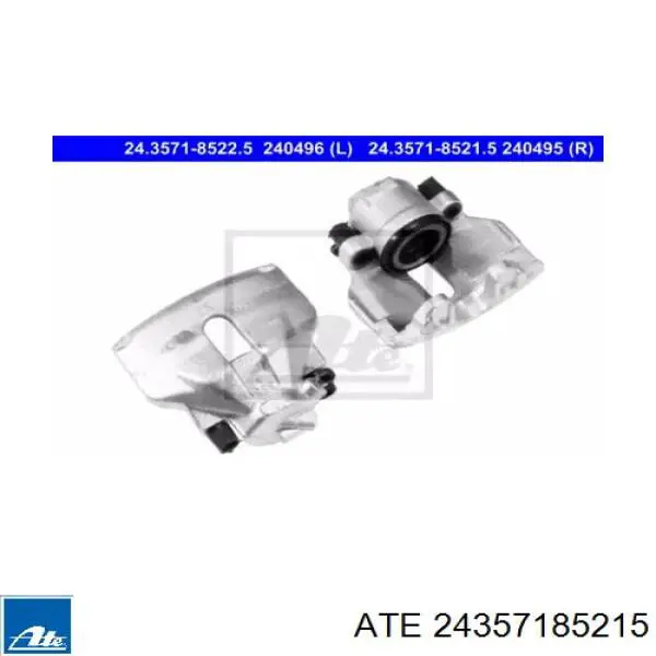 Zacisk hamulcowy przedni prawy ATE 24357185215 cena, od 52,16 USD