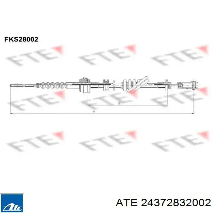 Linka sprzęgła ATE 24372832002 cena, od 15,53 USD