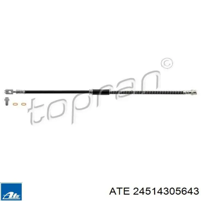 Przewód hamulcowy przedni 24514305643 ATE