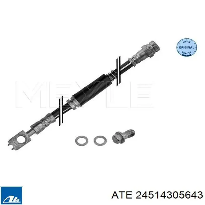 Przewód hamulcowy przedni ATE 24514305643 cena, od 12,02 USD