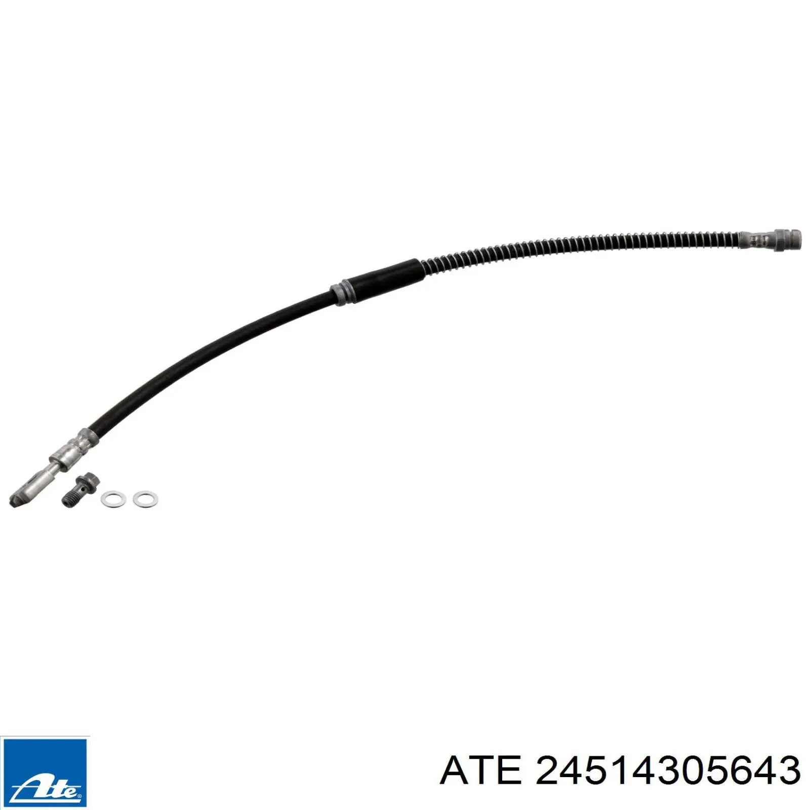 24514305643 ATE Przewód hamulcowy przedni