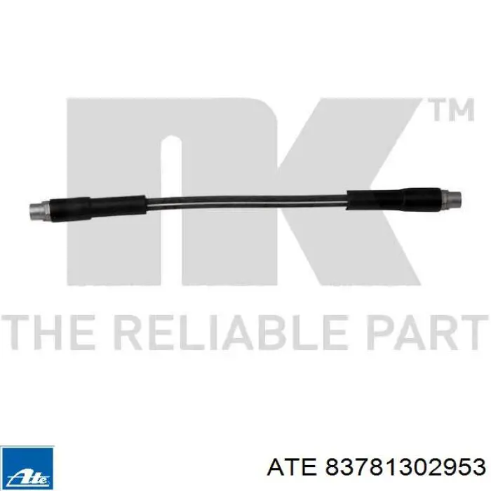 Przewód hamulcowy przedni ATE 83781302953 cena, od 10,21 USD