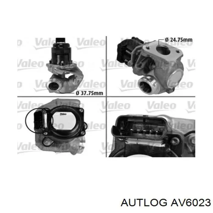 Do koszyka AV6023 Autlog Zawór recyrkulacji spalin EGR