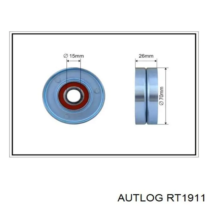 Rolka napinacza paska napędowego Autlog RT1911 cena, od 27,85 USD