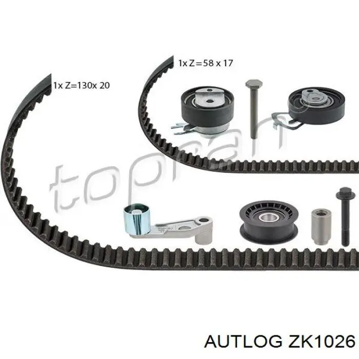 ZK1026 Autlog pasek rozrządu, zestaw