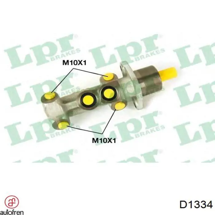 Do koszyka D1334 Autofren Zestaw naprawczy głównego cylindra hamulcowego