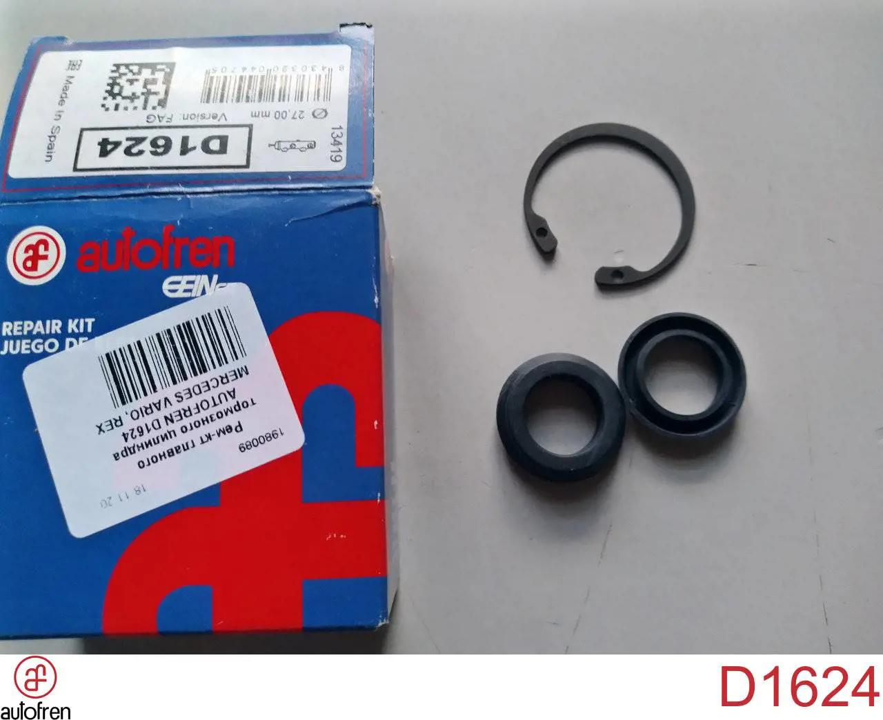 Zestaw naprawczy głównego cylindra hamulcowego Autofren D1624 cena, od 2,73 USD