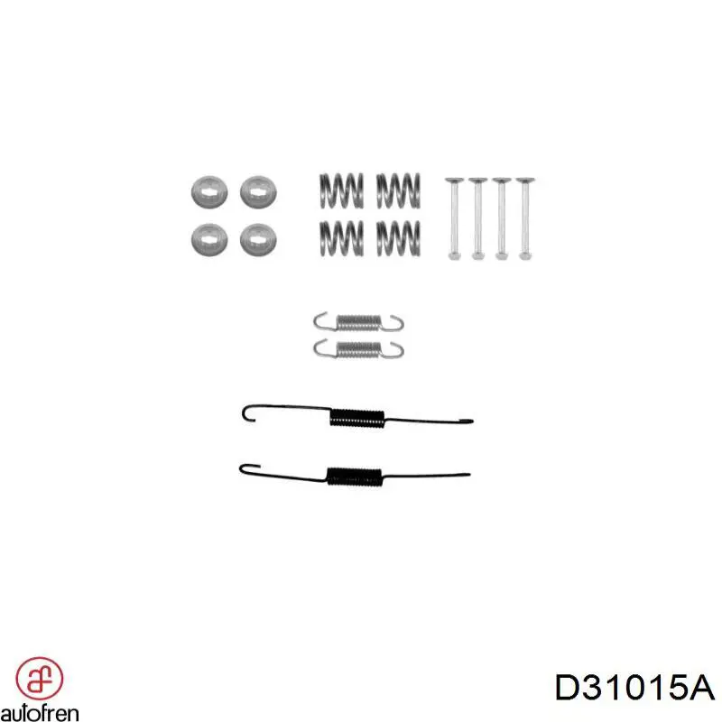 D31015A Autofren zestaw montażowy szczęk hamulcowych tylnych