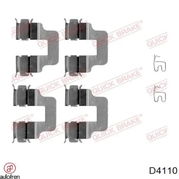 Zestaw naprawczy zacisku hamulcowego przedniego 7701201060 Renault (RVI)
