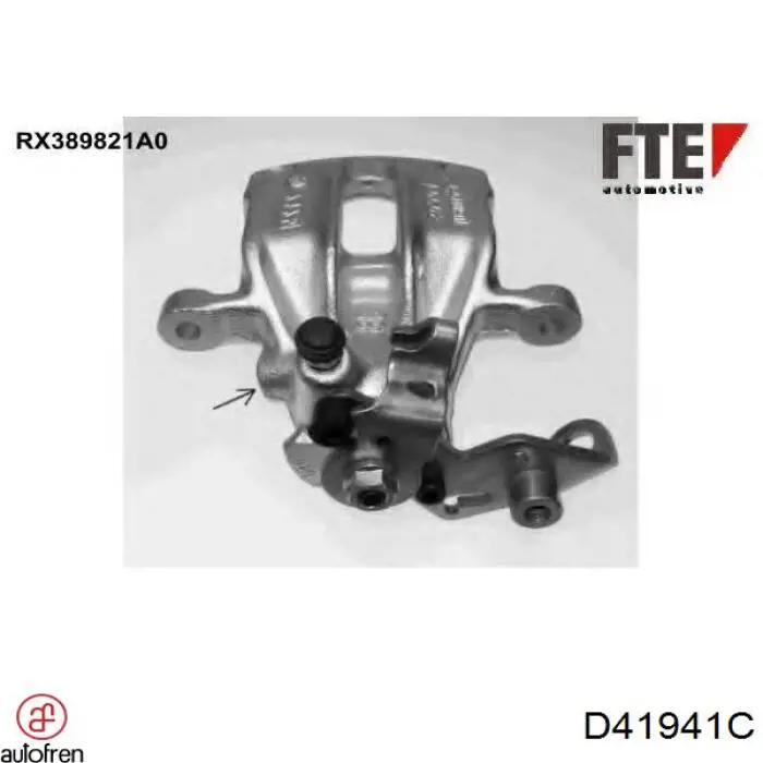 Do koszyka D41941C Autofren Zestaw naprawczy zacisku hamulcowego tylnego