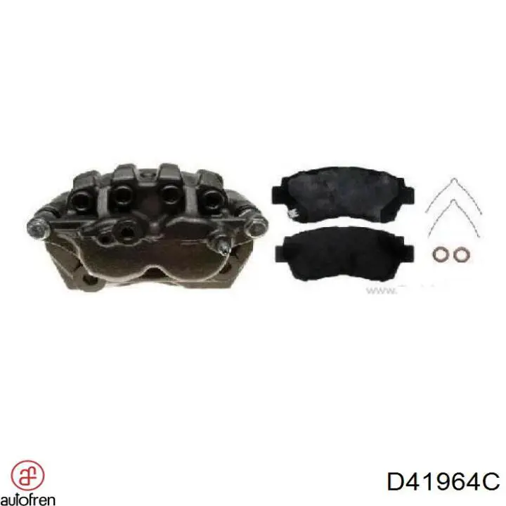 Zestaw naprawczy zacisku hamulcowego przedniego Autofren D41964C cena, od 47,36 USD