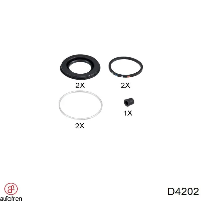 Zestaw naprawczy zacisku hamulcowego tylnego Autofren D4202 cena, od 7,61 USD