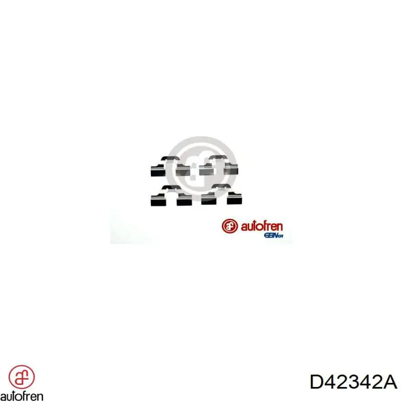 Zestaw sprężyn do mocowania tylnych klocków tarczowych Autofren D42342A cena, od 10,09 USD