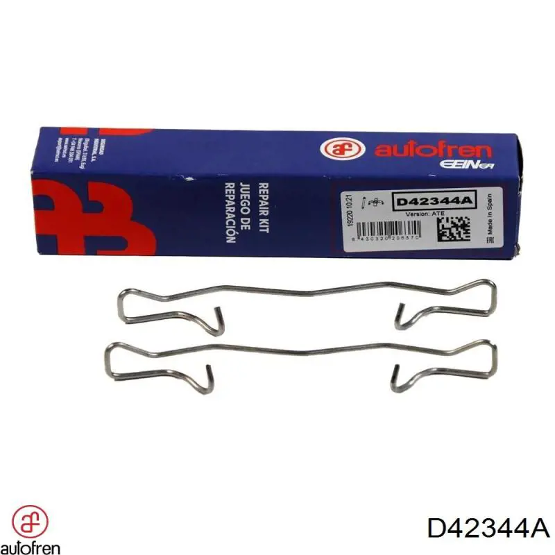 D42344A Autofren Zestaw sprężyn do mocowania tylnych klocków tarczowych