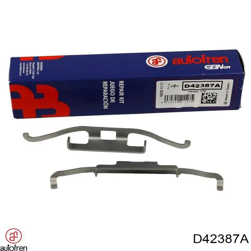 Zestaw sprężyn do mocowania tylnych klocków tarczowych Autofren D42387A cena, od 7,82 USD