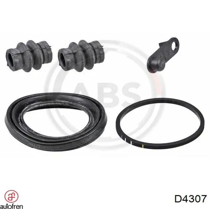 Zestaw naprawczy zacisku hamulcowego przedniego Autofren D4307 cena, od 6,86 USD