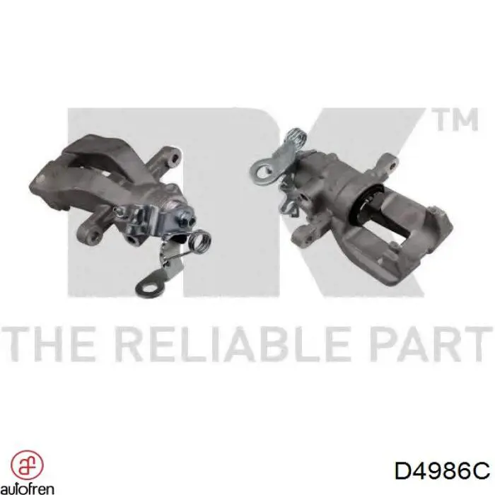 Do koszyka D4986C Autofren Zestaw naprawczy zacisku hamulcowego tylnego