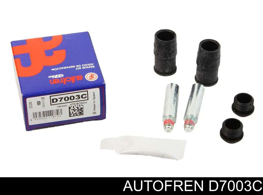 Zestaw naprawczy zacisku hamulcowego przedniego Autofren D7003C cena, od 8,91 USD