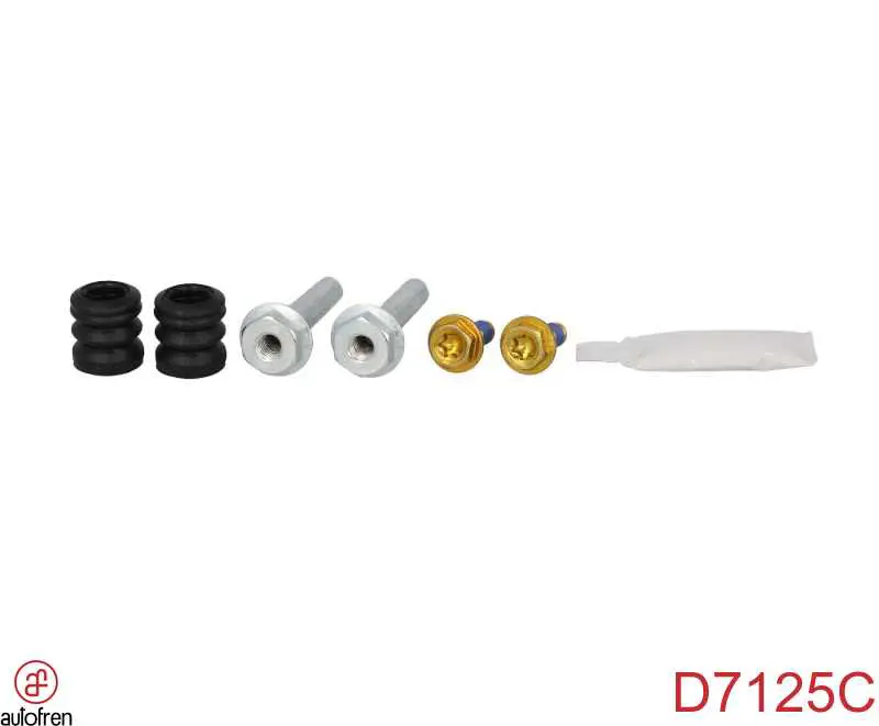 Zestaw naprawczy zacisku hamulcowego przedniego Autofren D7125C cena, od 11,32 USD