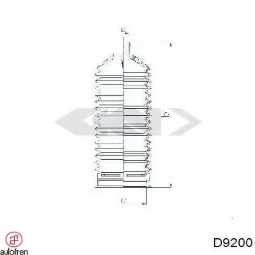 Osłona mechanizmu kierowniczego (maglownicy) Autofren D9200 cena, od 7,96 USD