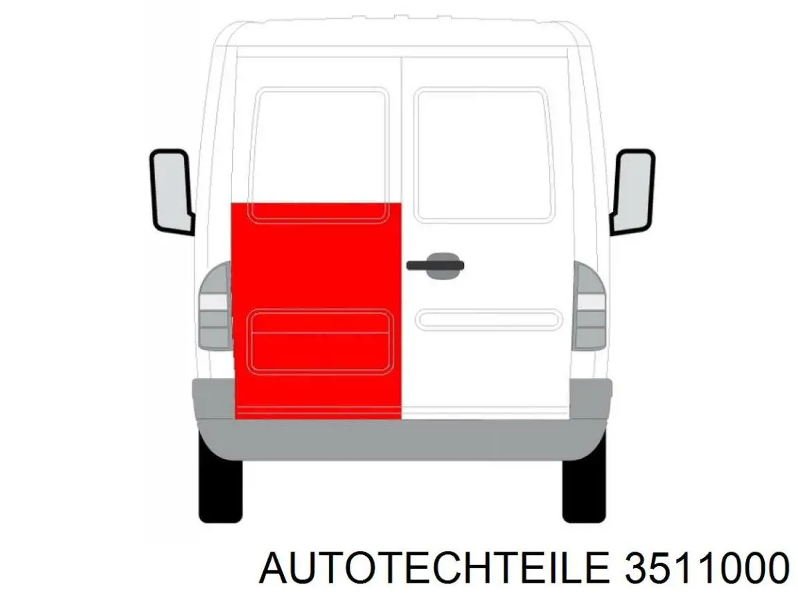3511000 Autotechteile Pierścień gumowy sprężyny tylnej górny