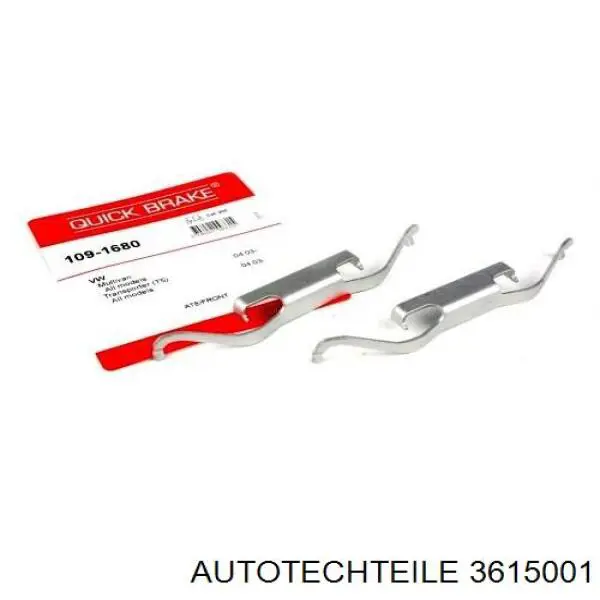 Sprężyna mocująca zacisku Autotechteile 3615001