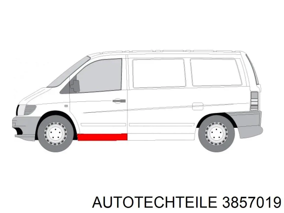 Lusterko wsteczne lewe Autotechteile 3857019 cena, od 74,62 USD