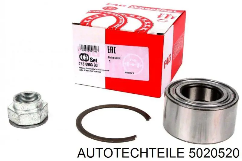 502 0520 Autotechteile łożysko piasty przedniej