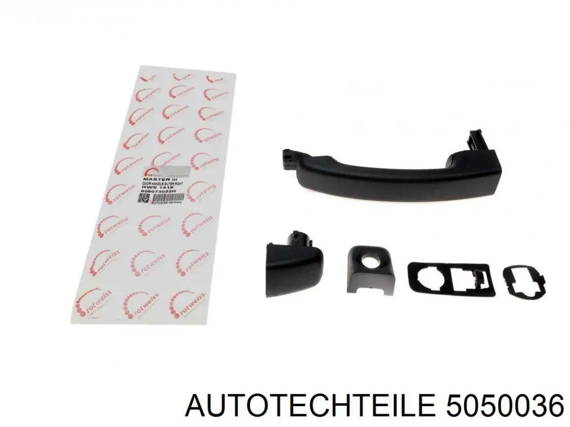 Klamka drzwi przednich zewnętrzna Autotechteile 5050036 cena, od 18,02 USD