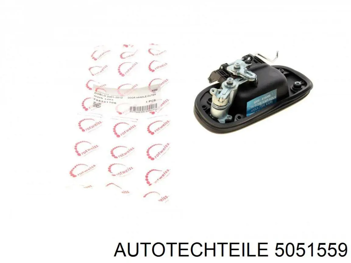 Do koszyka 5051559 Autotechteile Klamka bagażnika (drzwi 3/5 tylnych) zewnętrzna