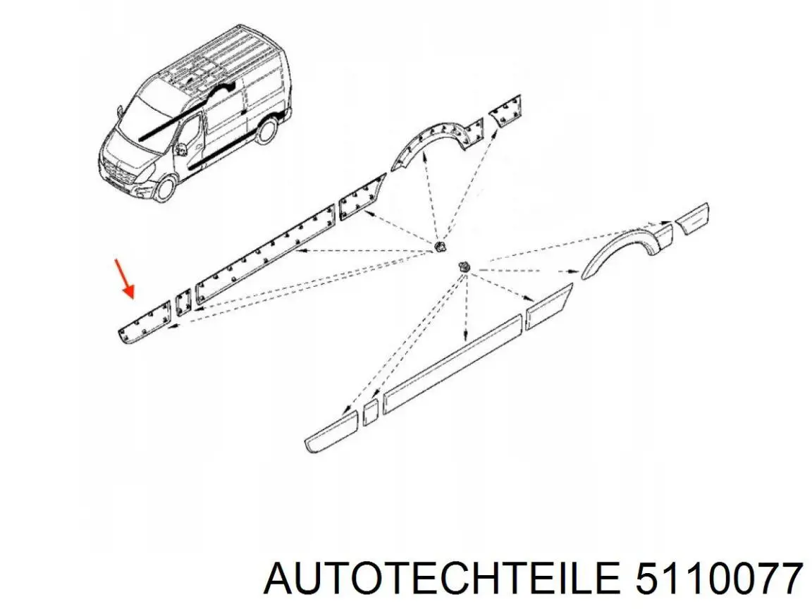 Rękojeść dźwigni biegów 5110077 Autotechteile