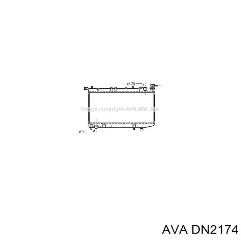 Chłodnica silnika AVA DN2174 cena, od 105,55 USD