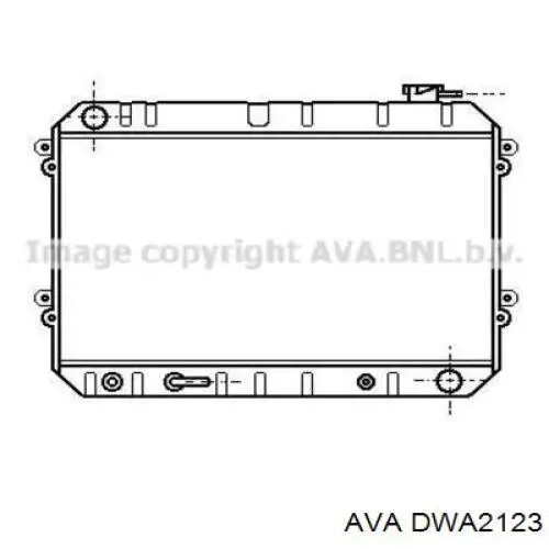 Chłodnica silnika AVA DWA2123 cena, od 200,90 USD