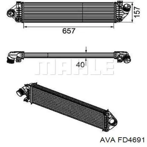 Do koszyka 1873488 Ford Chłodnica intercoolera