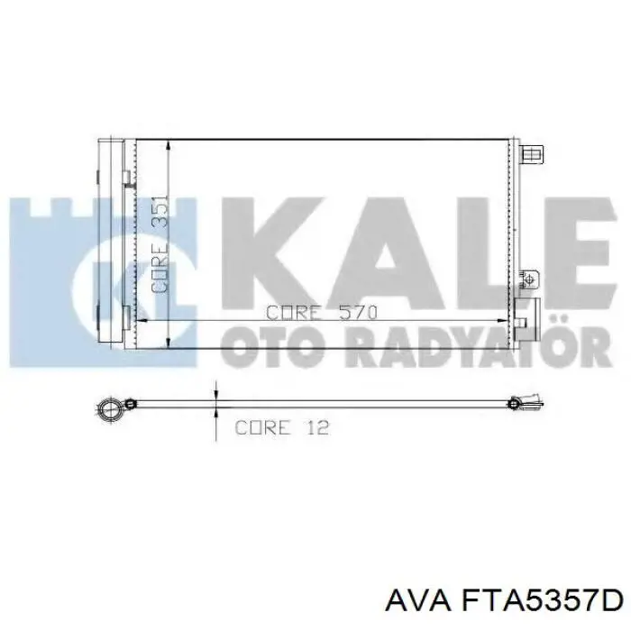 Chłodnica klimatyzacji Fiat/Alfa/Lancia 51785214 cena, od 88,89 USD