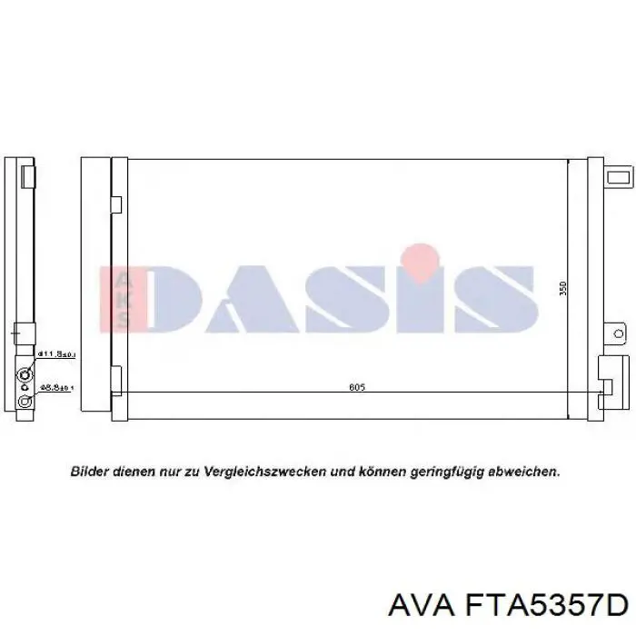 Do koszyka 51785214 Fiat/Alfa/Lancia Chłodnica klimatyzacji