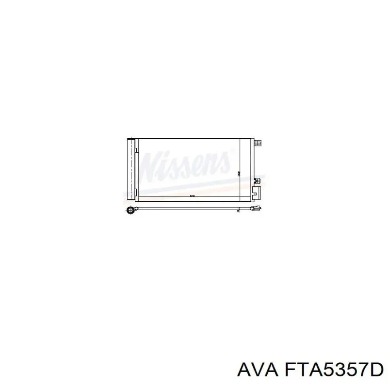 51785214 Fiat/Alfa/Lancia Chłodnica klimatyzacji