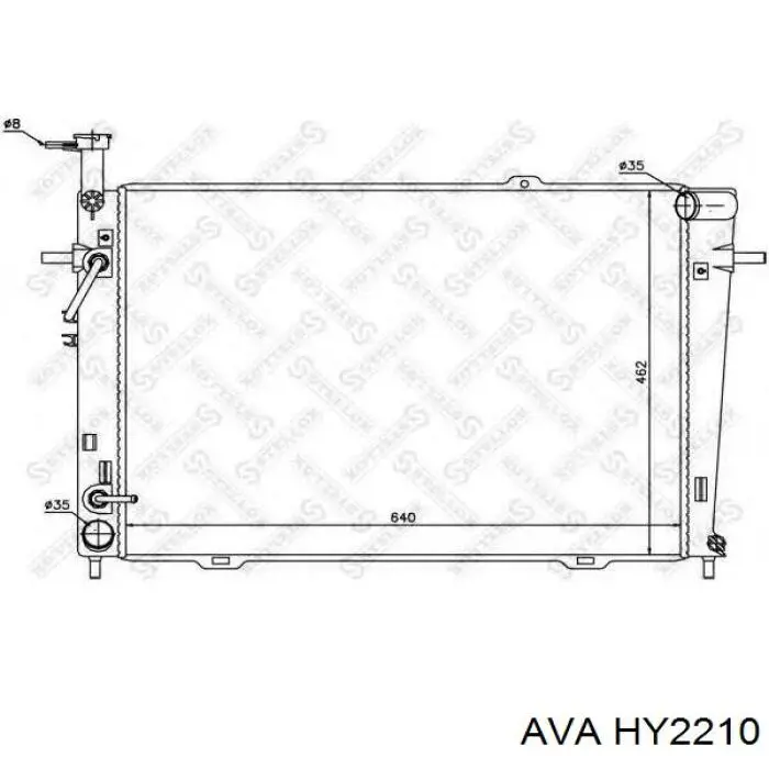Do koszyka HY2210 AVA Chłodnica silnika