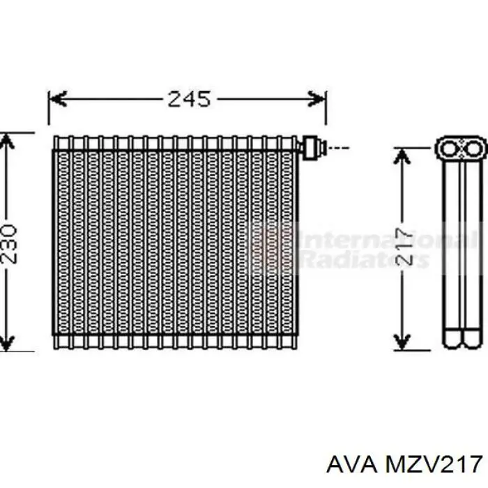 Parownik klimatyzacji Mazda 3 sedana (BK12) (2006 - 2009) cena, od 185,73 USD