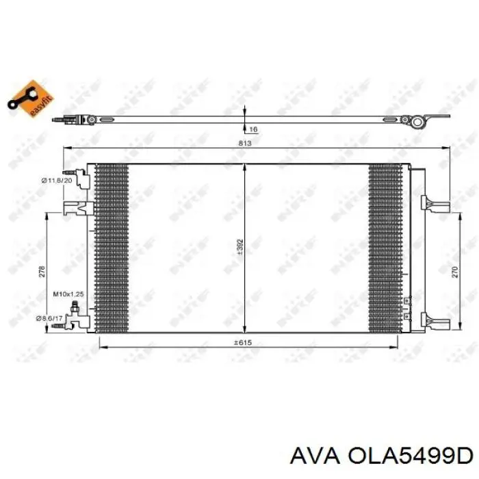 OLA5499D AVA chłodnica klimatyzacji