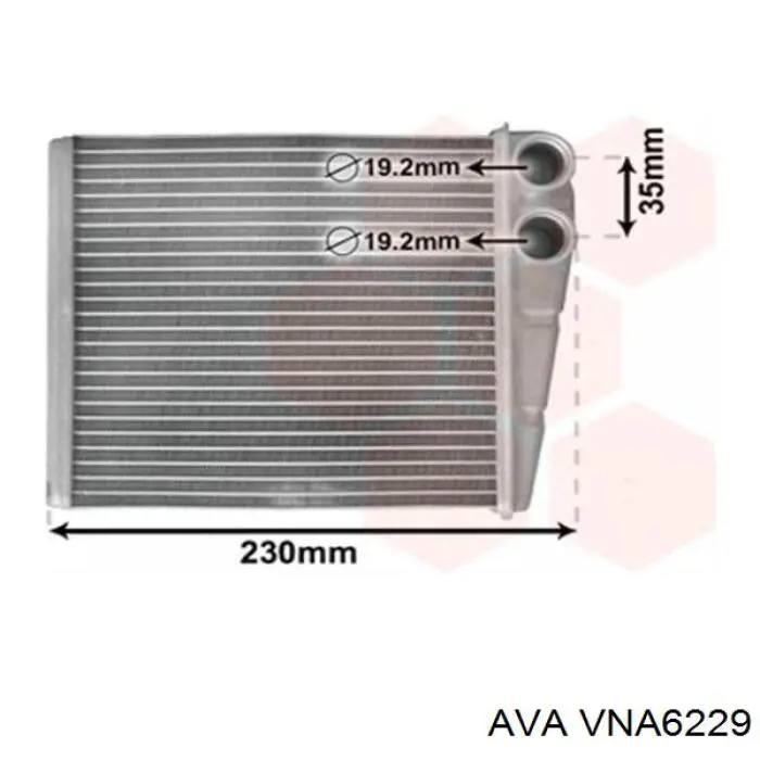 Do koszyka VNA6229 AVA Chłodnica nagrzewnicy (ogrzewacza)