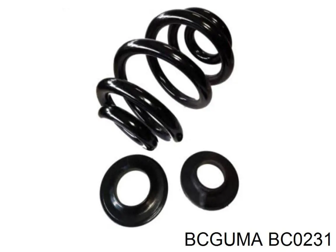 BC0231 Bcguma Podkładka (pierścień gumowy) sprężyny tylnej dolny