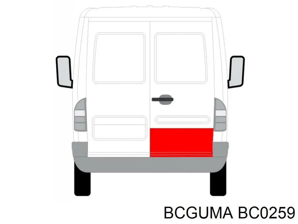 BC0259 Bcguma Odbój resoru tylnego