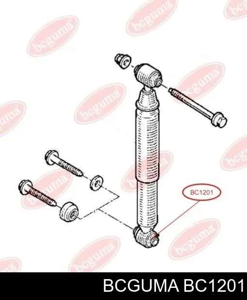Silentblock amortyzatora tylnego do Renault Kangoo I KC0, KC1
