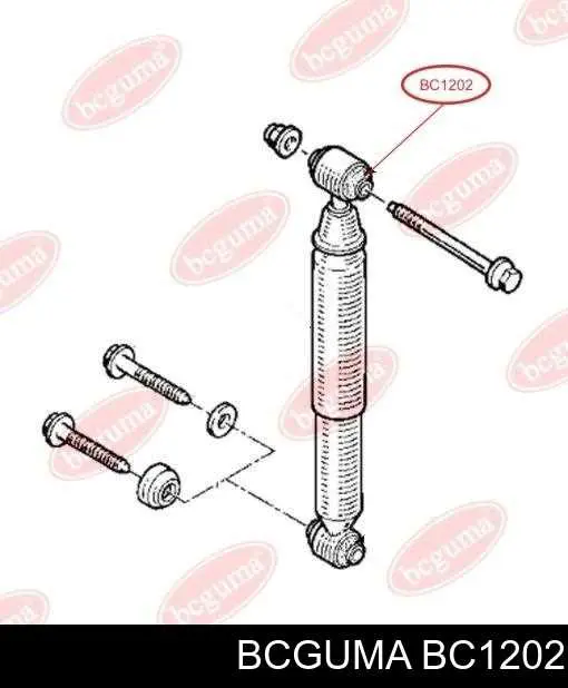 Do koszyka Silentblock amortyzatora tylnego Renault Kangoo I FC0, FC1