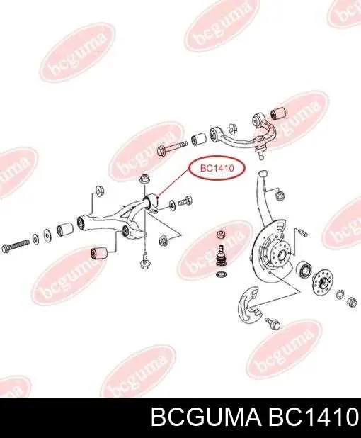 BC1410 Bcguma Silentblock przedniego wahacza dolnego