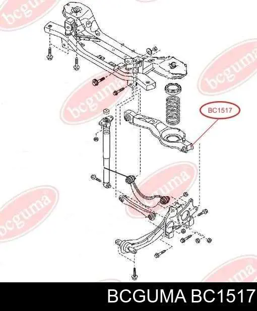 BC1517 Bcguma Silentblock wahacza tylnego dolnego