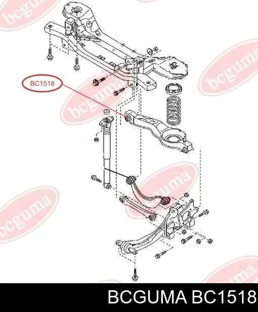 BC1518 Bcguma Silentblock wahacza tylnego dolnego