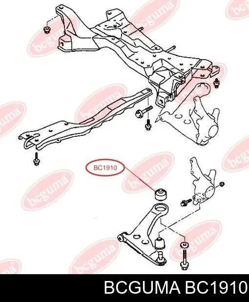 BC1910 Bcguma Silentblock przedniego wahacza dolnego